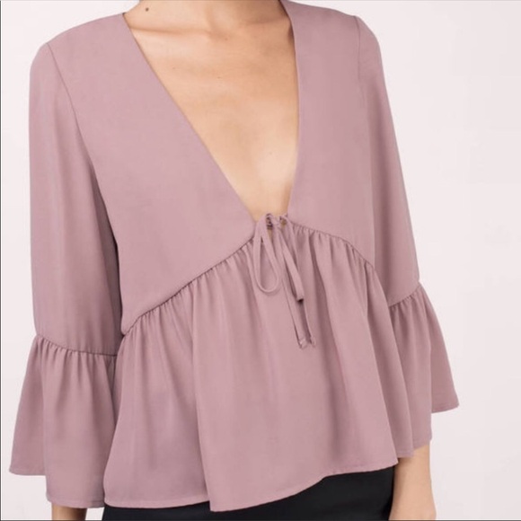Tobi Ivana Mauve Blouse - Picture 1 of 11